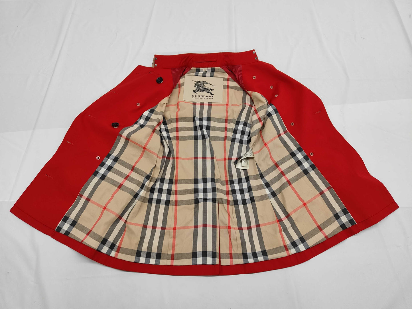 BURBERRY ESTABLISHED Trench Coat, Made in England, UK6, Size 170