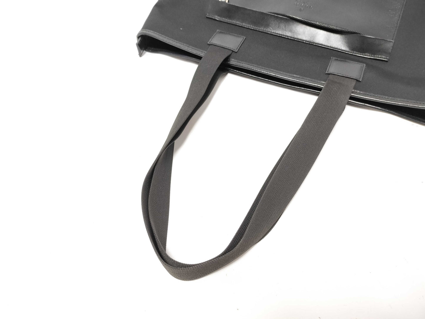 GUCCI Gucci nylon leather tote bag