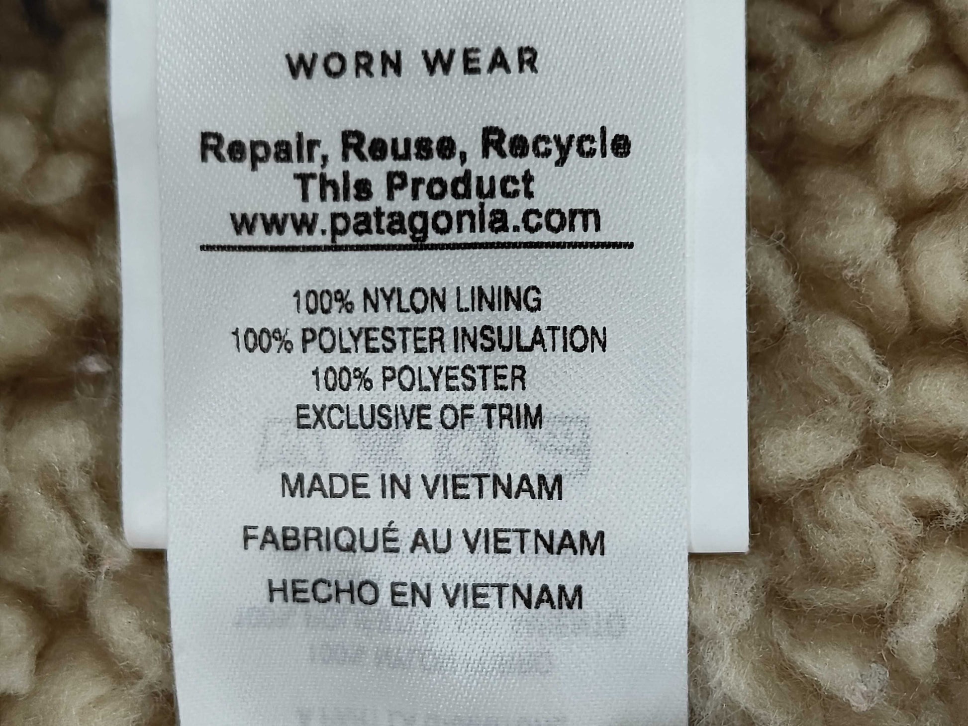 Patagonia fleece-lined coat, size 12