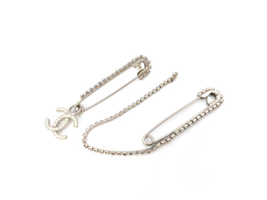 CHANEL Icon Rhinestone Brooch with Comments