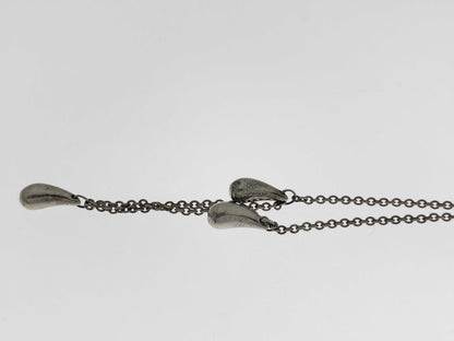 Tiffany & Co. Elsa Peretti Teardrop Necklace, 3-Piece, SV925, 7.5g