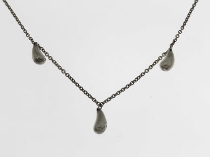 Tiffany & Co. Elsa Peretti Teardrop Necklace, 3-Piece, SV925, 7.5g