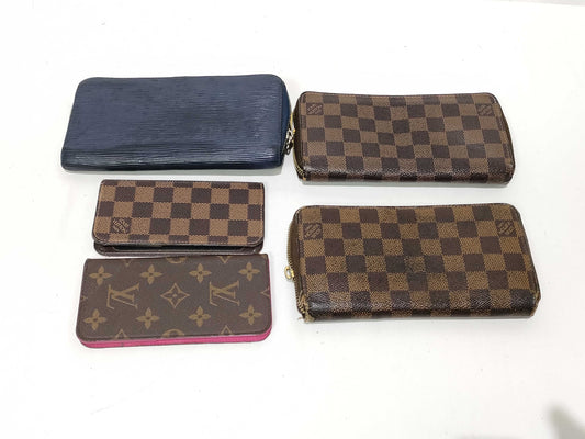 LOUIS VUITTON Damier LV Zippy Wallet and 5 other wallets
