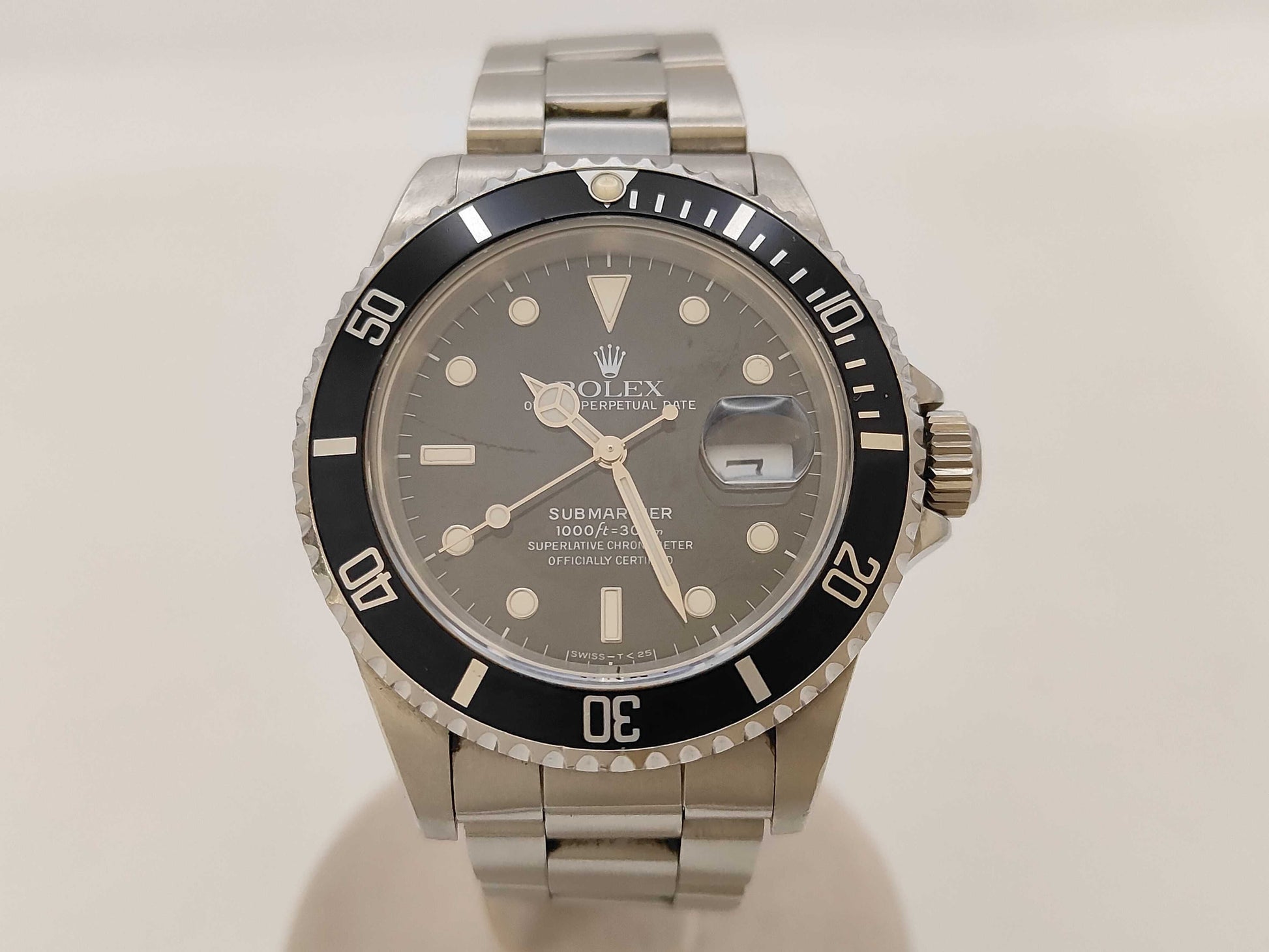 ROLEX Submariner 16610 N190986 Black Dial Oyster Bracelet Men's Watch