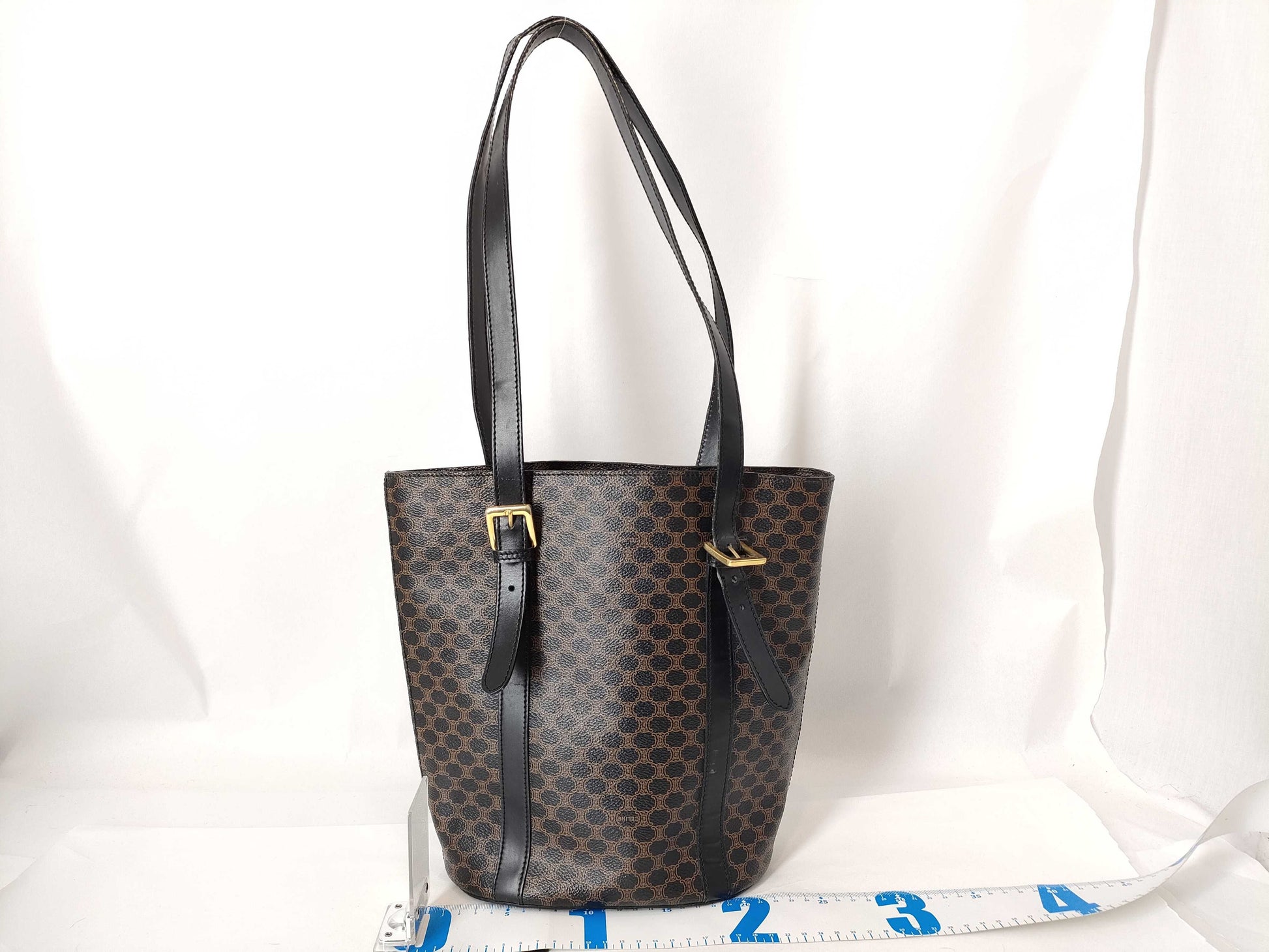 CELINE Macadam Tote PVC/Black Tote Bag