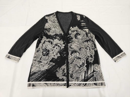 LEONARD LEONARD Silk Cardigan Size 42 Cardigan