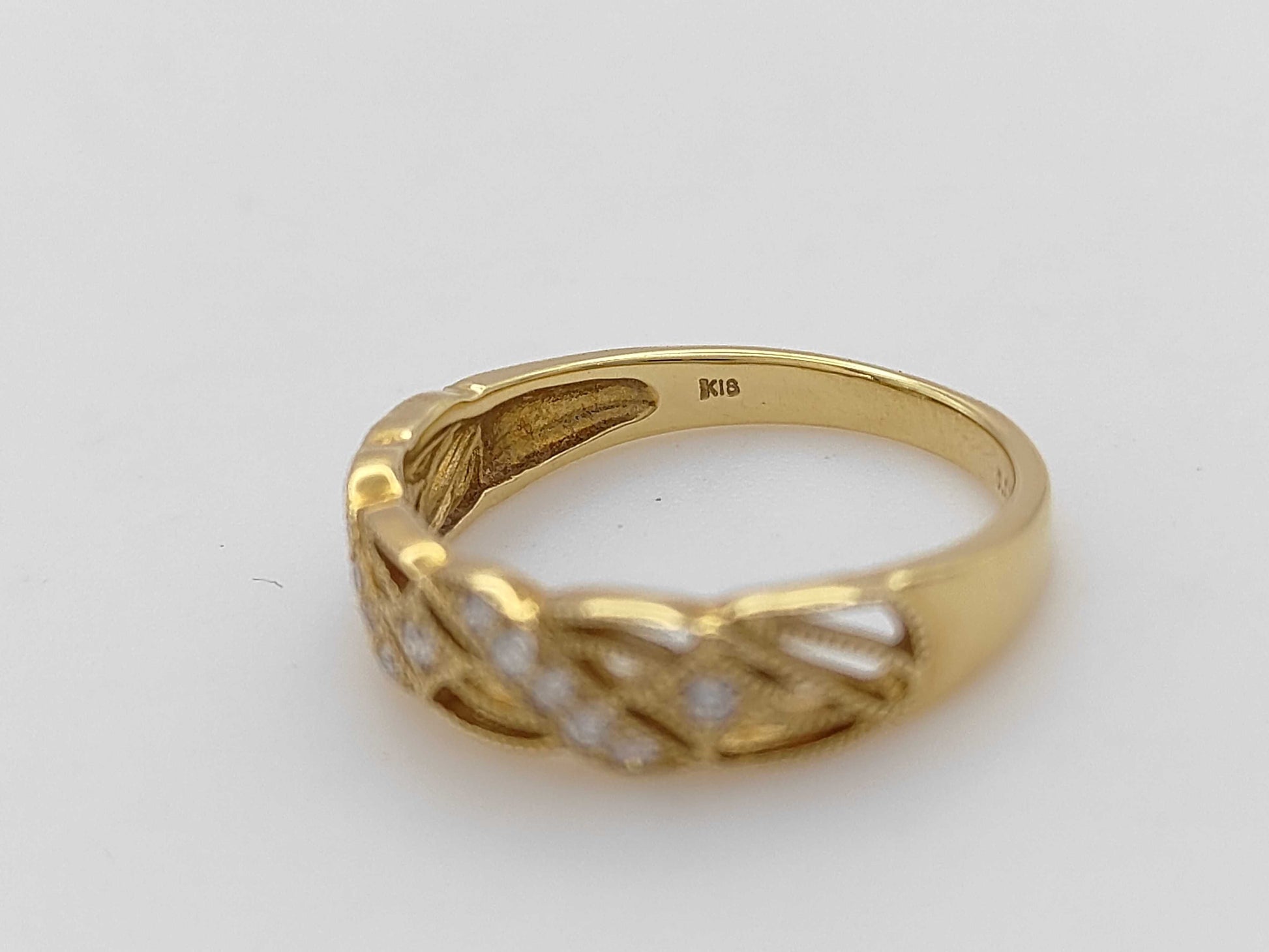 D0.12ct K18 2.7g Ring 