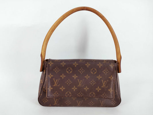 LOUIS VUITTON Monogram Mini Looping M51147 Handbag Shoulder Bag