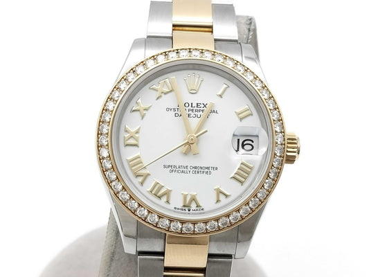 ROLEX 278383RBR QJ545468 White Roman Dial Oyster Bracelet Women's Watch