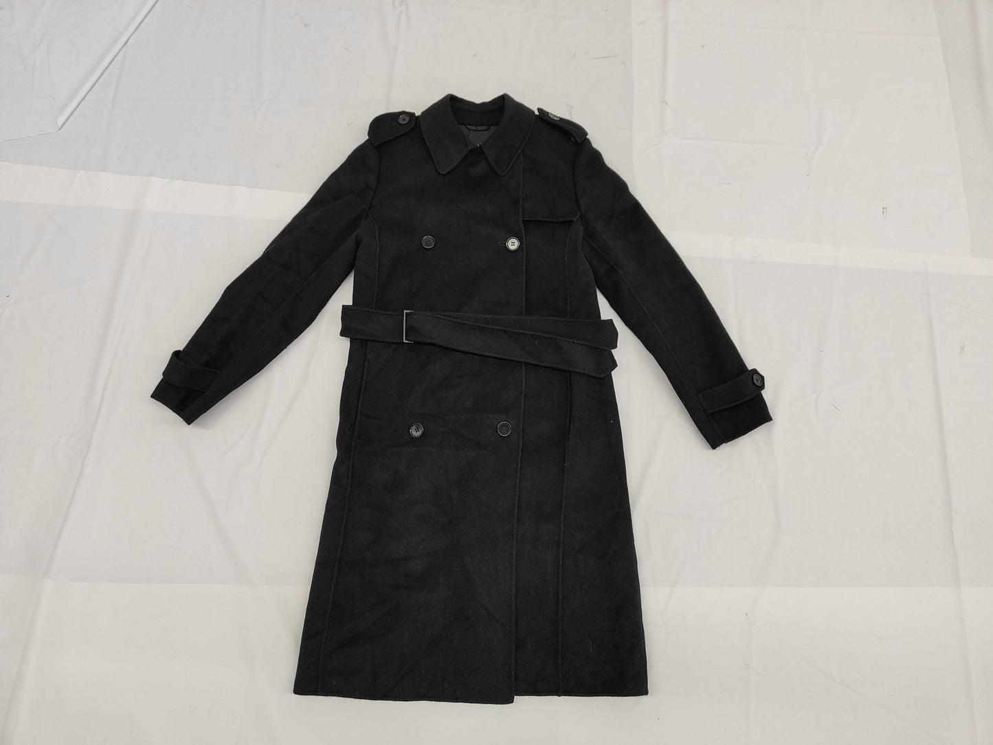 MaxMara Cutie Amano, size 42, cashmere blend long coat with belt