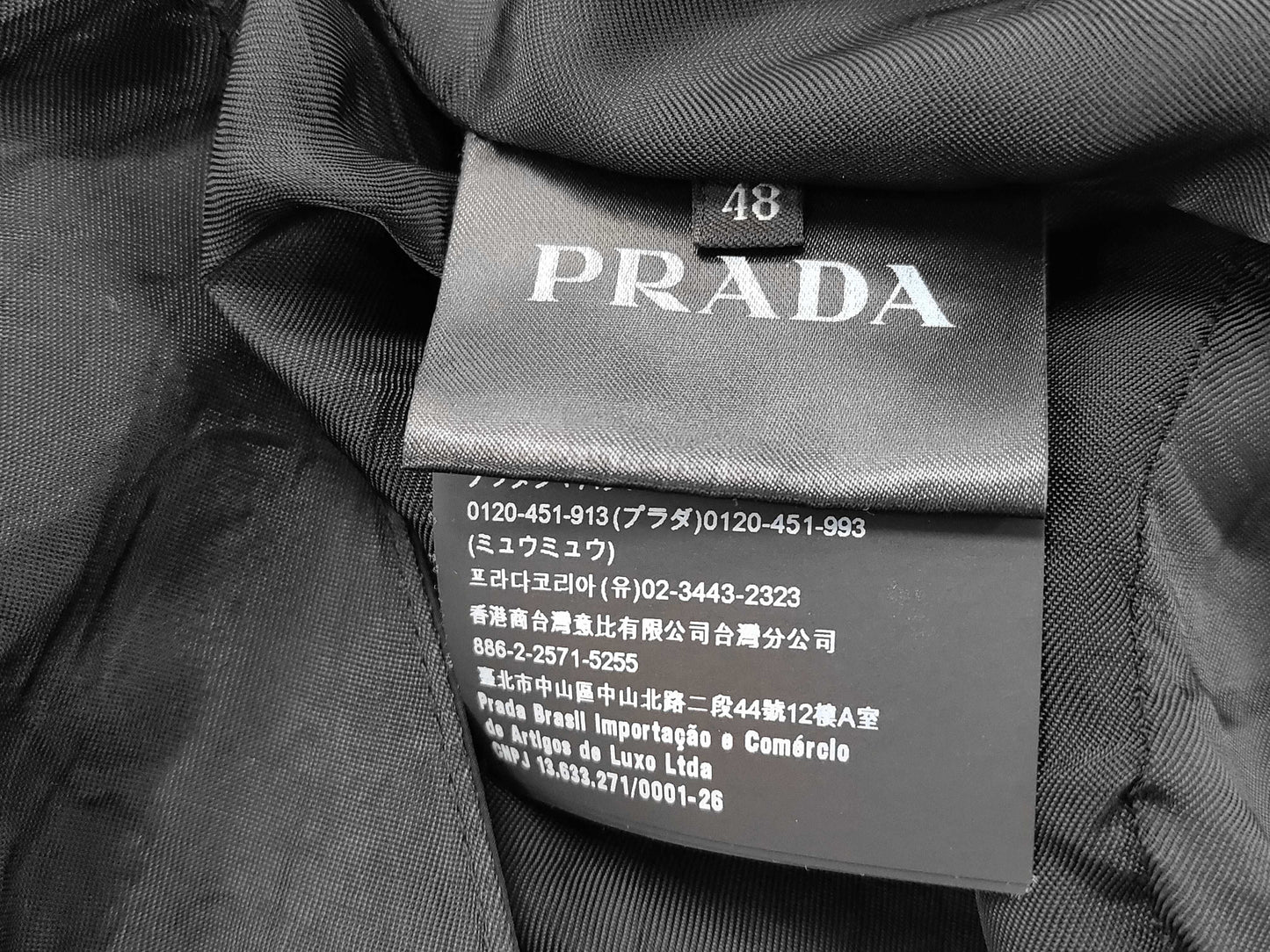 PRADA Prada Nylon Tailored Jacket Size 48 Jacket