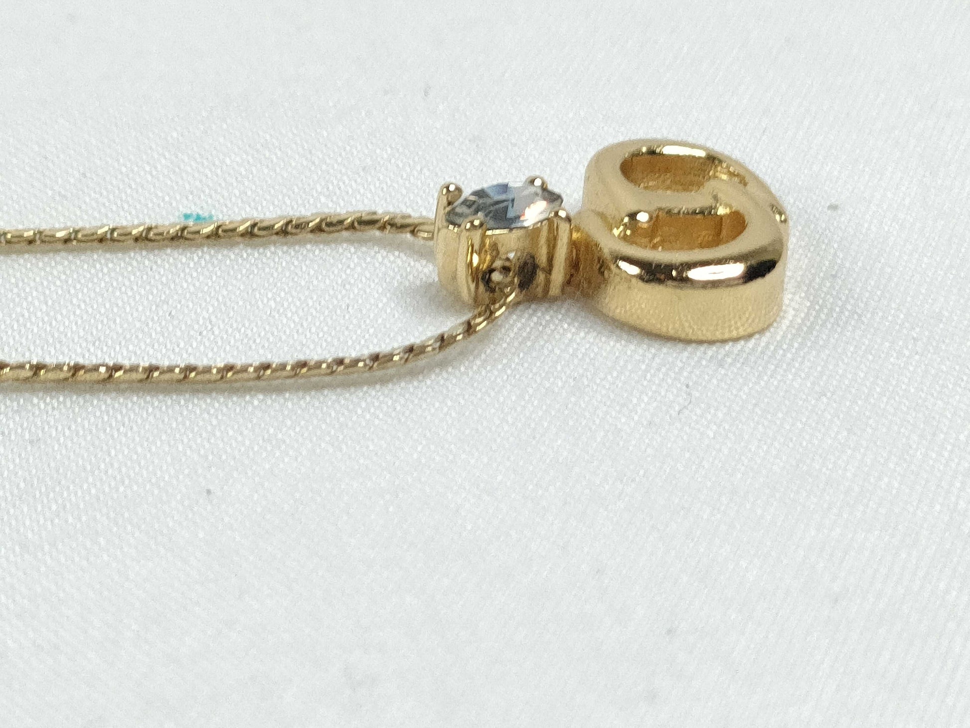 Dior CD logo oval pendant necklace