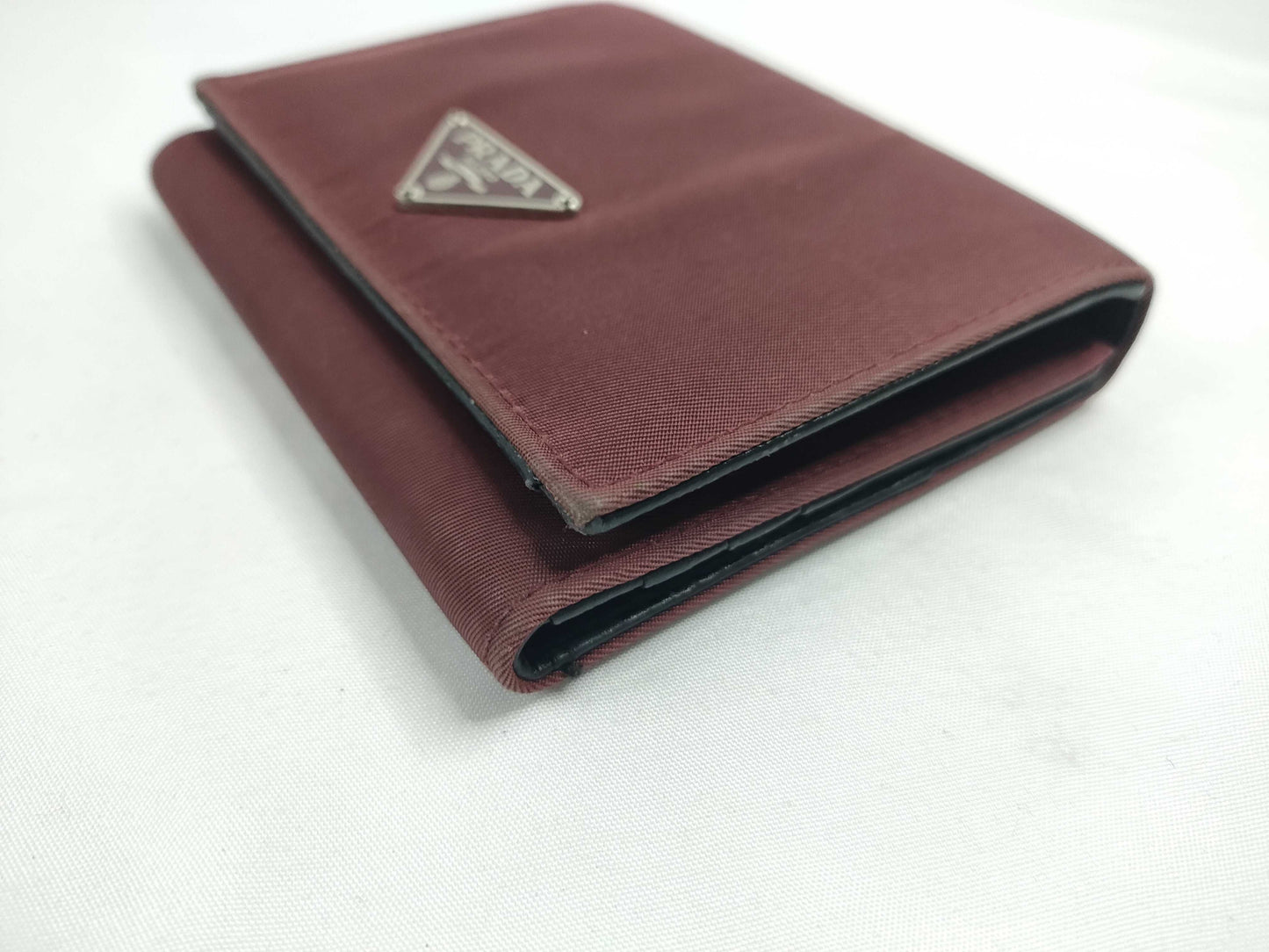 PRADA Nylon Prada Tri-fold Wallet