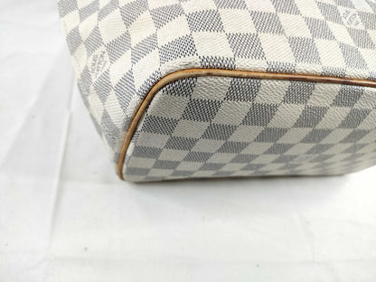 LOUIS VUITTON Damier Azur Saleya PM N51186 Handbag with Initials