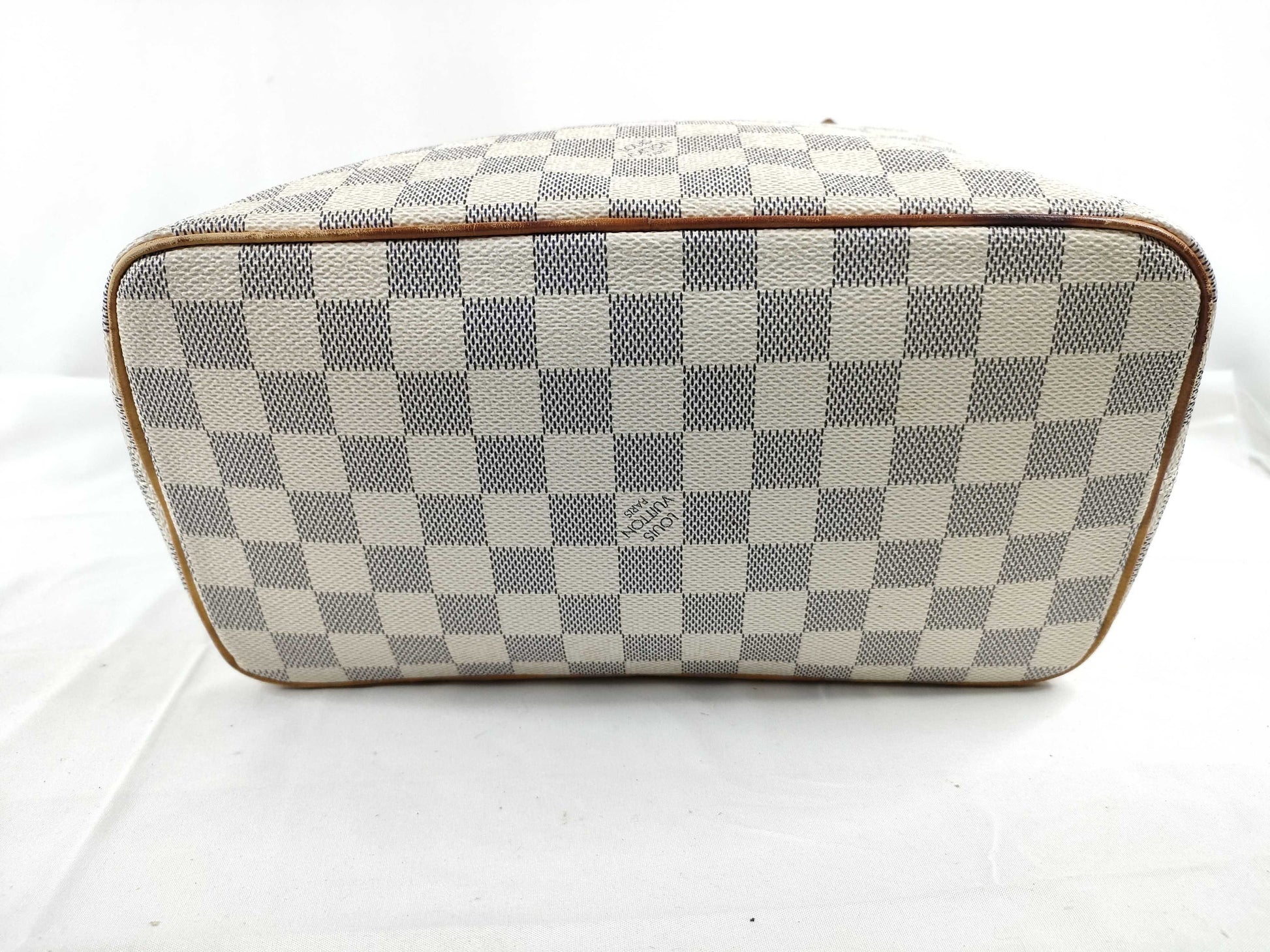 LOUIS VUITTON Damier Azur Saleya PM N51186 Handbag with Initials
