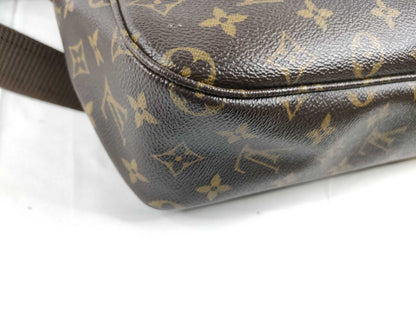 LOUIS VUITTON Monogram Sac Bosphore Monogram Handbag, PVC Leather, Brown, M40043 Shoulder Bag