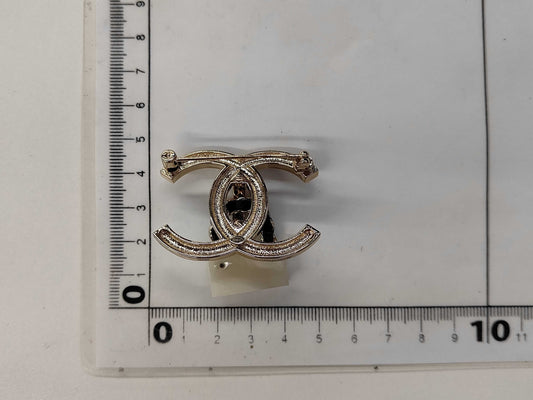 CHANEL B23C GP Resin Leather Brooch