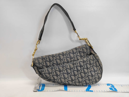 Dior Trotter Christian Dior Trotter Gold Hardware Saddle Bag Shoulder Bag