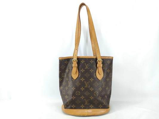 LOUIS VUITTON Monogram Bucket PM M42238 Tote Bag