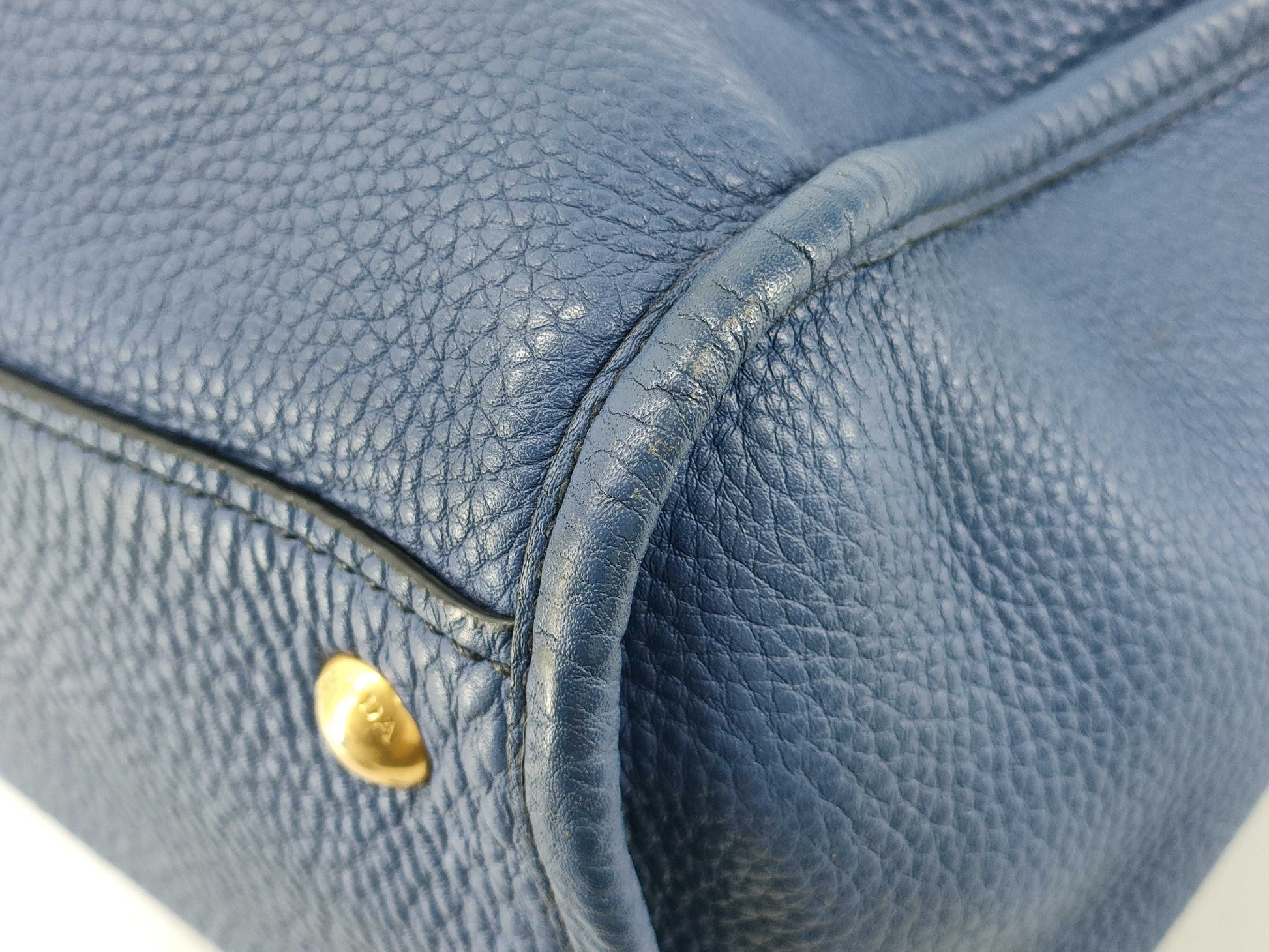 PRADA PRADA BL0805 Handbag Blue Handbag