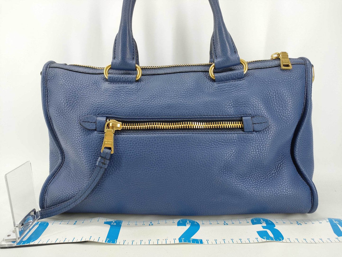 PRADA PRADA BL0805 Handbag Blue Handbag