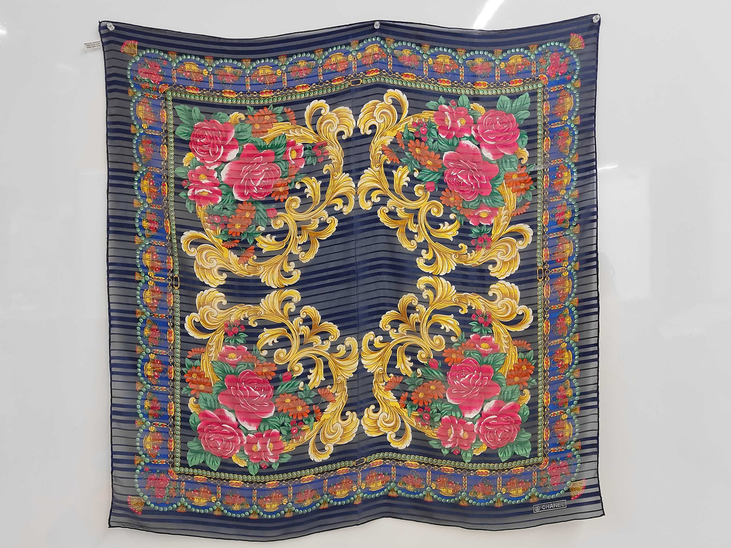 CHANEL CHANEL Carre Scarf with tag Scarf