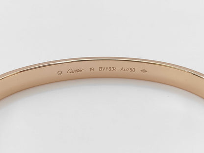 Cartier Love Bracelet Classic Model #19 PG Au750 34.5g Bracelet/Bangle 