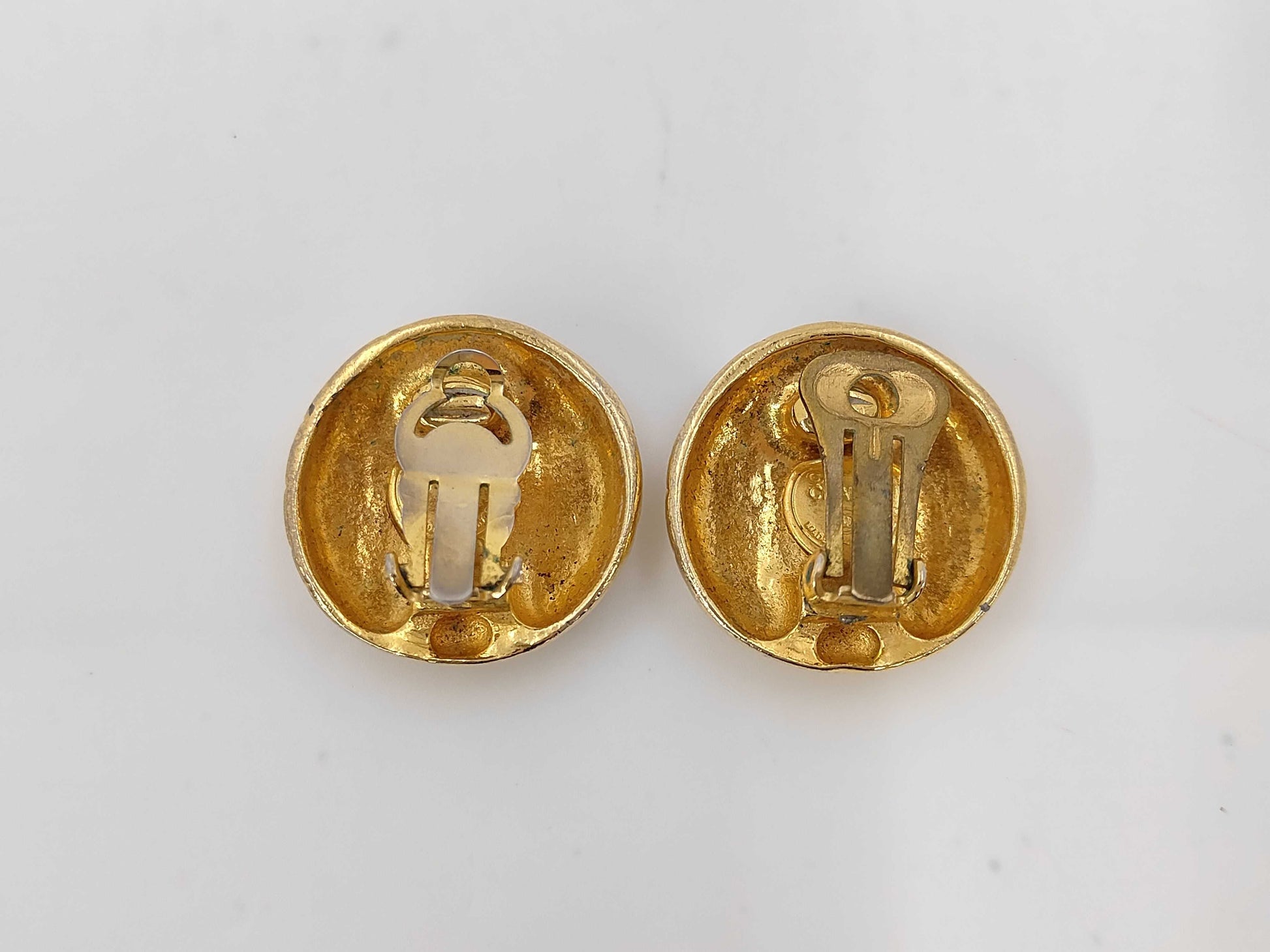 CHANEL CHANEL Logo Earrings Gold Earrings