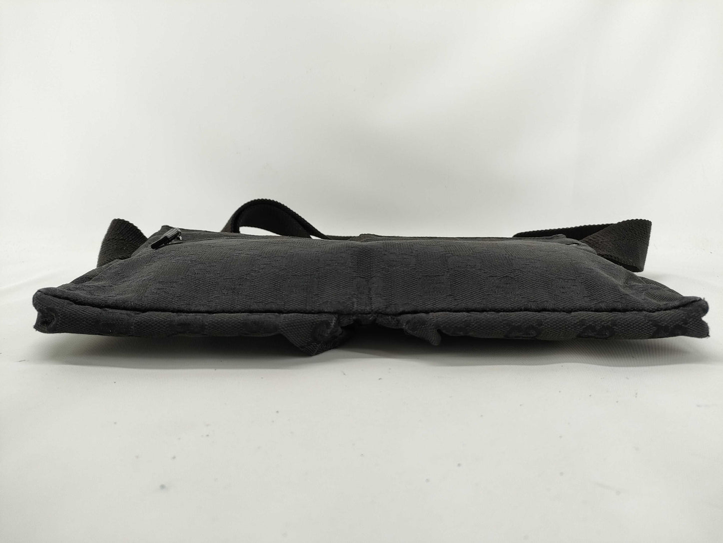 GUCCI GG Canvas Waist Bag, Black, 28566 002058