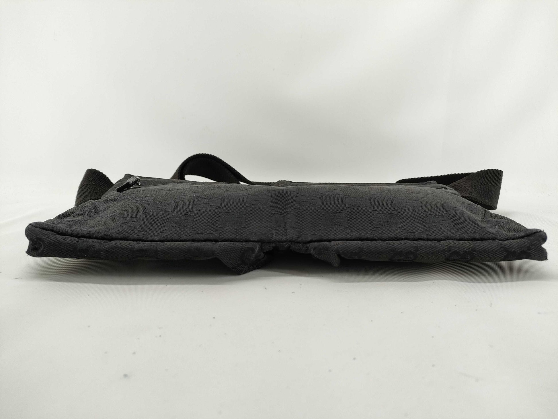 GUCCI GG Canvas Waist Bag, Black, 28566 002058