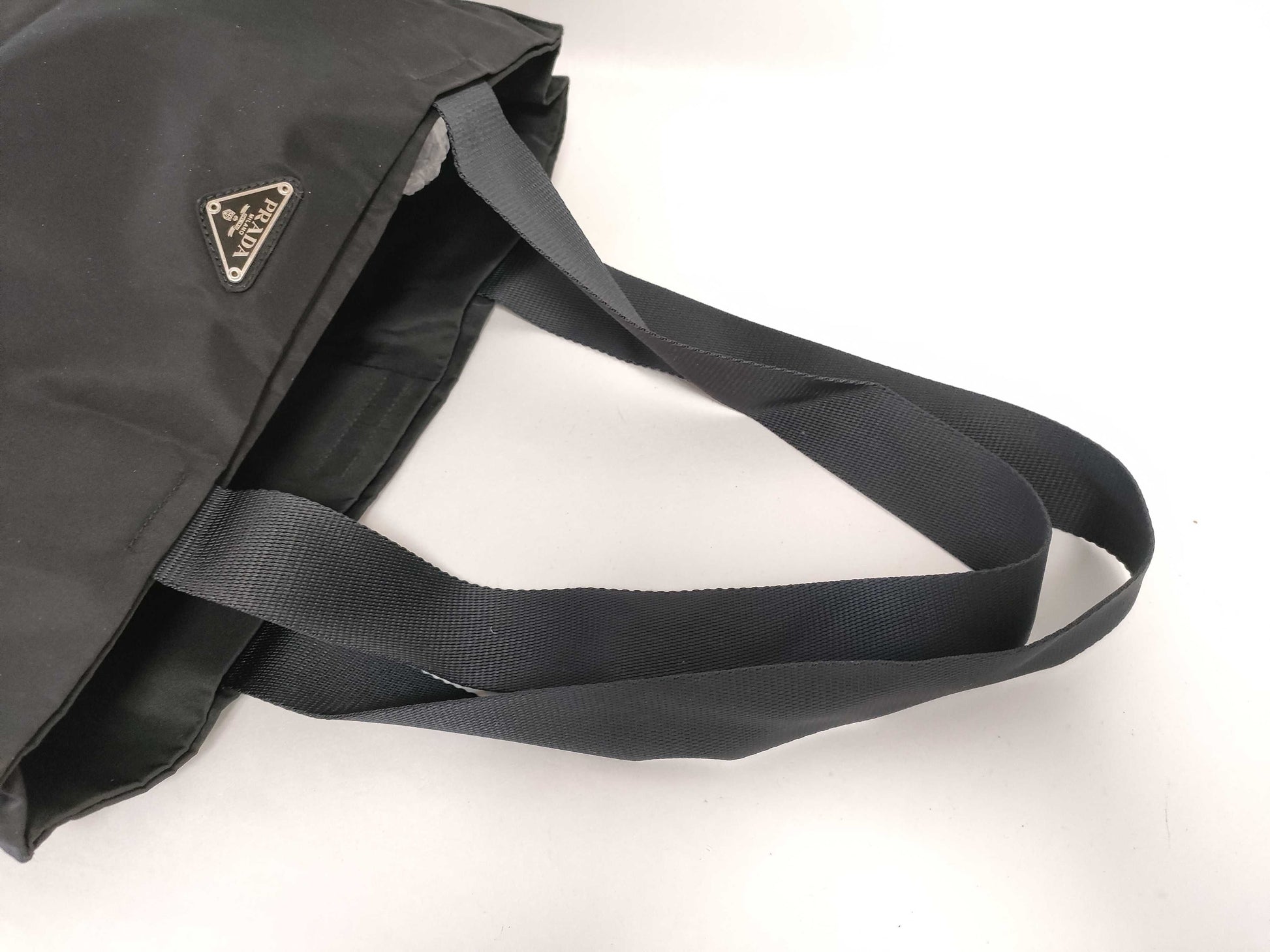 PRADA nylon PRADA Prada tote bag with LAMPO engraving