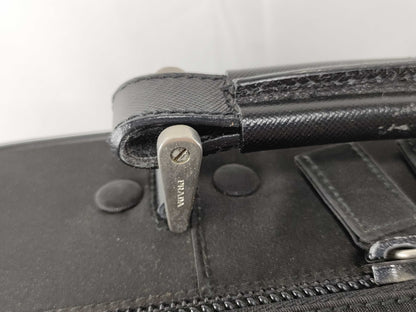 PRADA Nylon PRADA Prada 2-way Business Bag Shoulder Bag Handbag Briefcase Document Bag Triangle Logo Tessuto Nylon Black Business Bag