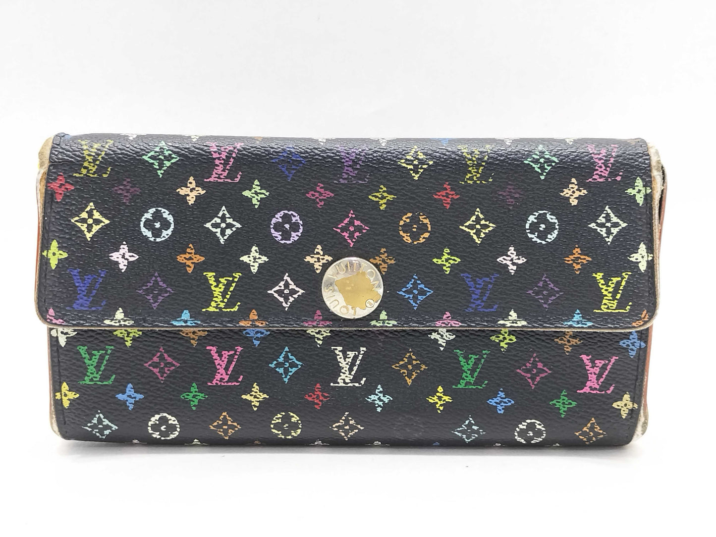 LOUIS VUITTON Monogram Multicolor Louis Vuitton Multicolor Portefeuille Sarah Wallet