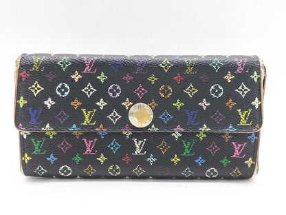 LOUIS VUITTON Monogram Multicolor Louis Vuitton Multicolor Portefeuille Sarah Wallet