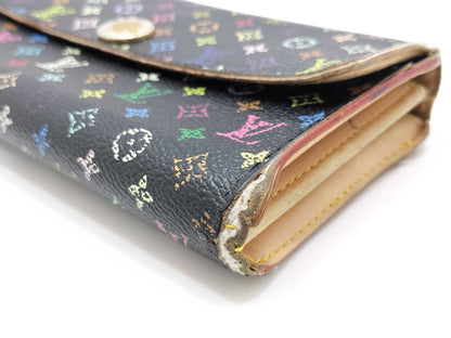 LOUIS VUITTON Monogram Multicolor Louis Vuitton Multicolor Portefeuille Sarah Wallet