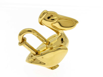 HERMES Pelikan Cadena 1992 Gold Charm