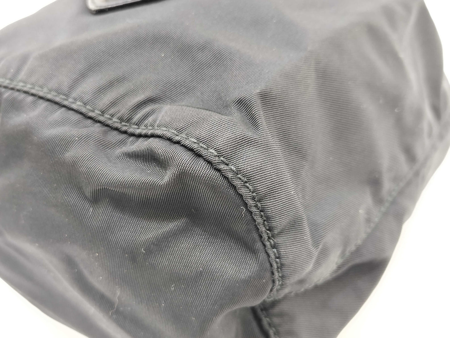 PRADA Nylon Prada Triangle Logo Nylon Drawstring Tessuto Bag Pouch