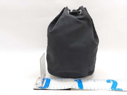 PRADA Nylon Prada Triangle Logo Nylon Drawstring Tessuto Bag Pouch