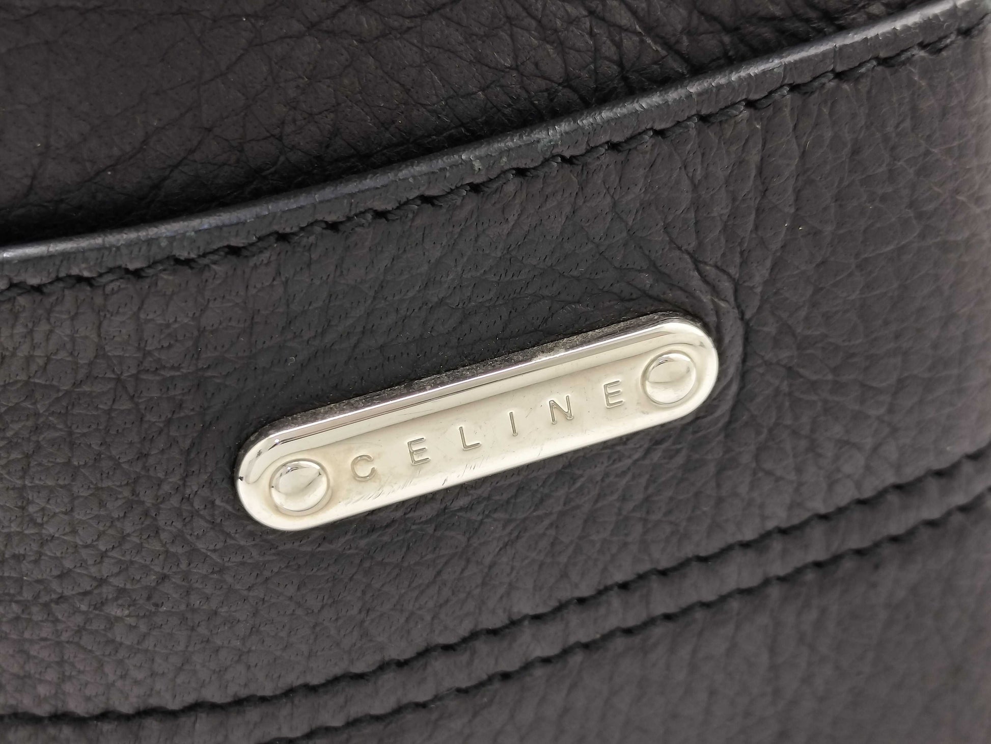 CELINE Boogie Back Leather Handbag