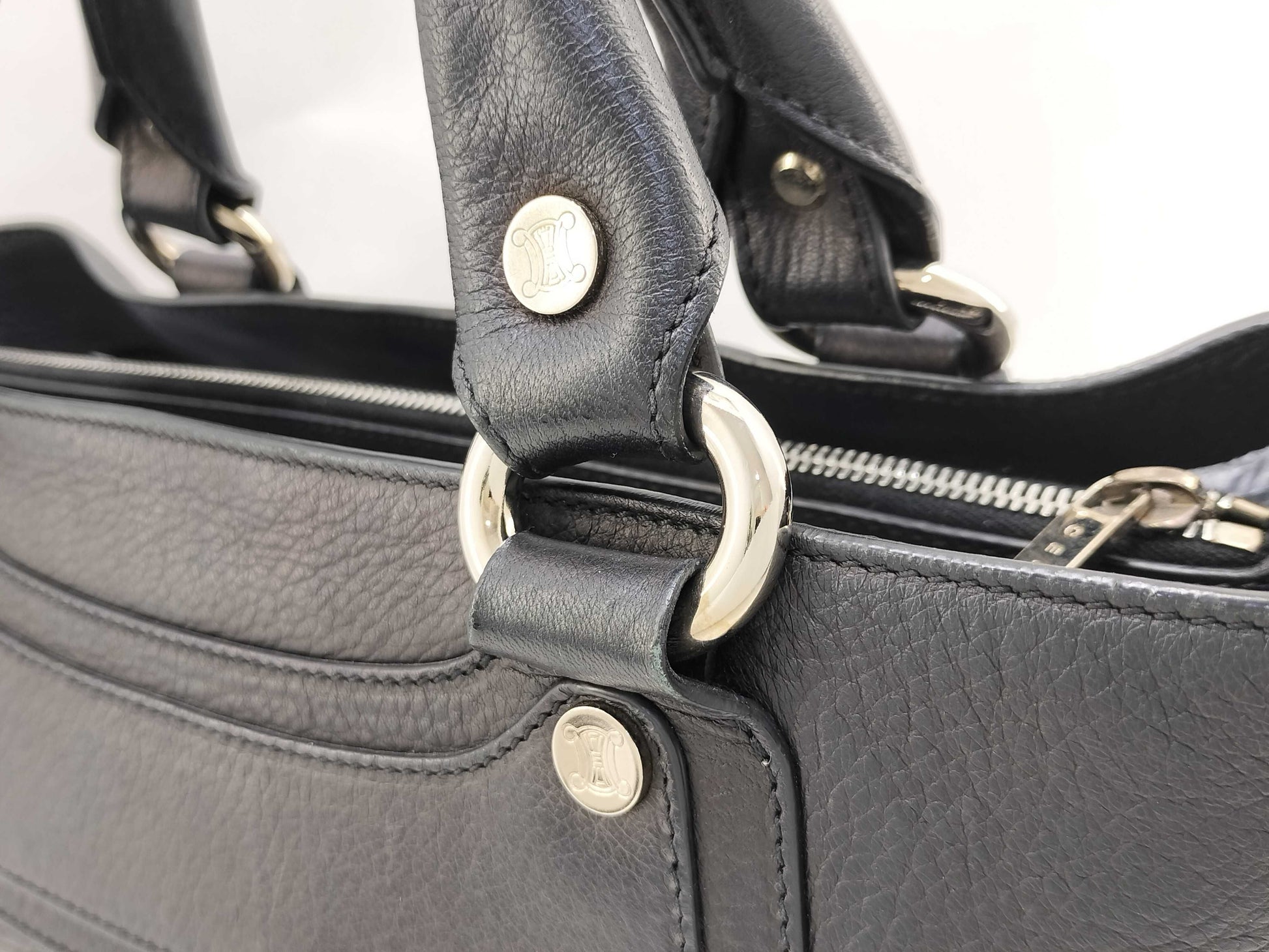 CELINE Boogie Back Leather Handbag