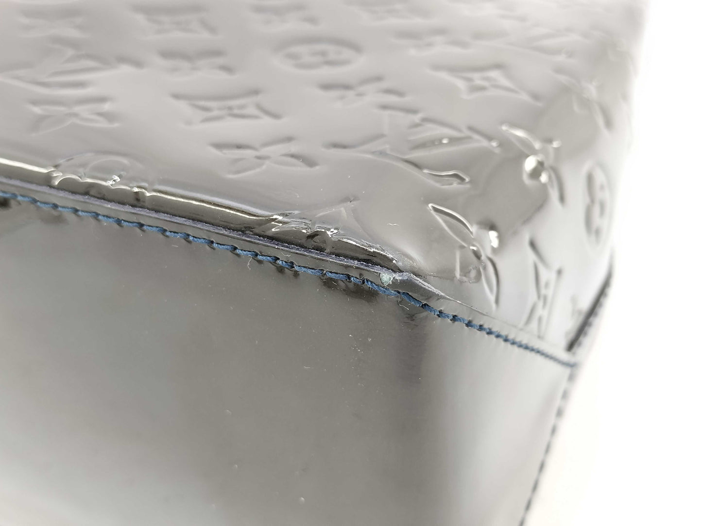 LOUIS VUITTON Vernis Wilshire MM M91645 Handbag Tote Bag