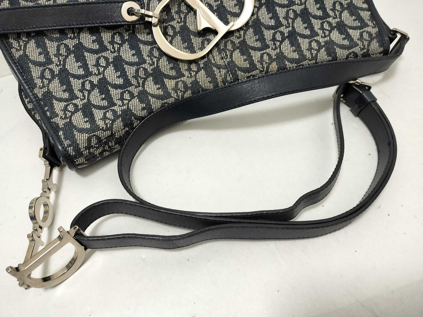 Dior Trotter Shoulder Bag, Trotter Canvas Navy