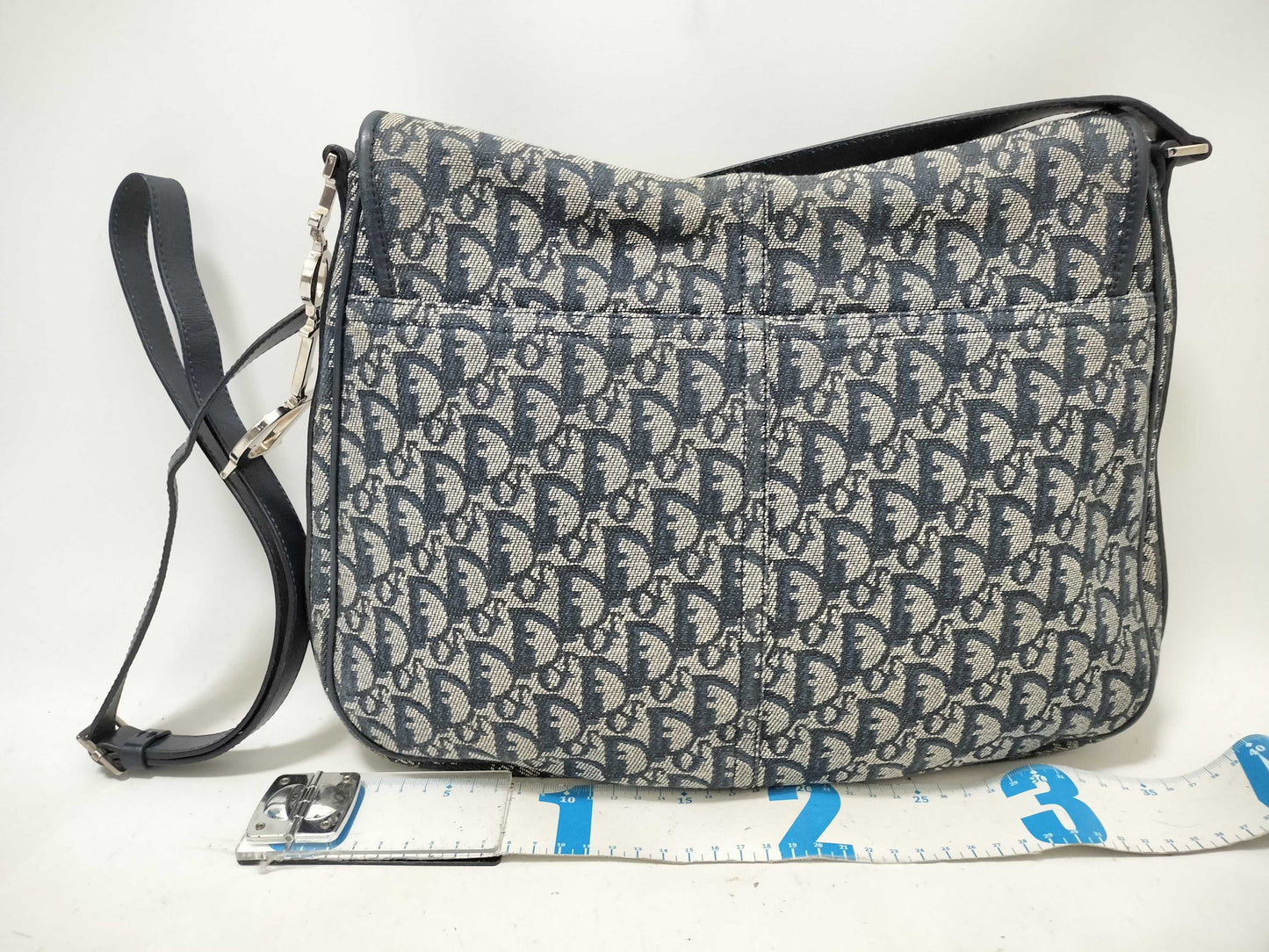 Dior Trotter Shoulder Bag, Trotter Canvas Navy