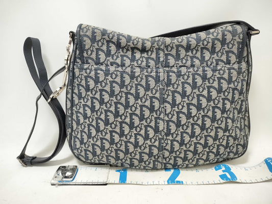 Dior Trotter Shoulder Bag, Trotter Canvas Navy