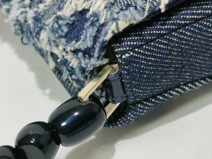 Dior Marispearl Denim Blue Shoulder Bag