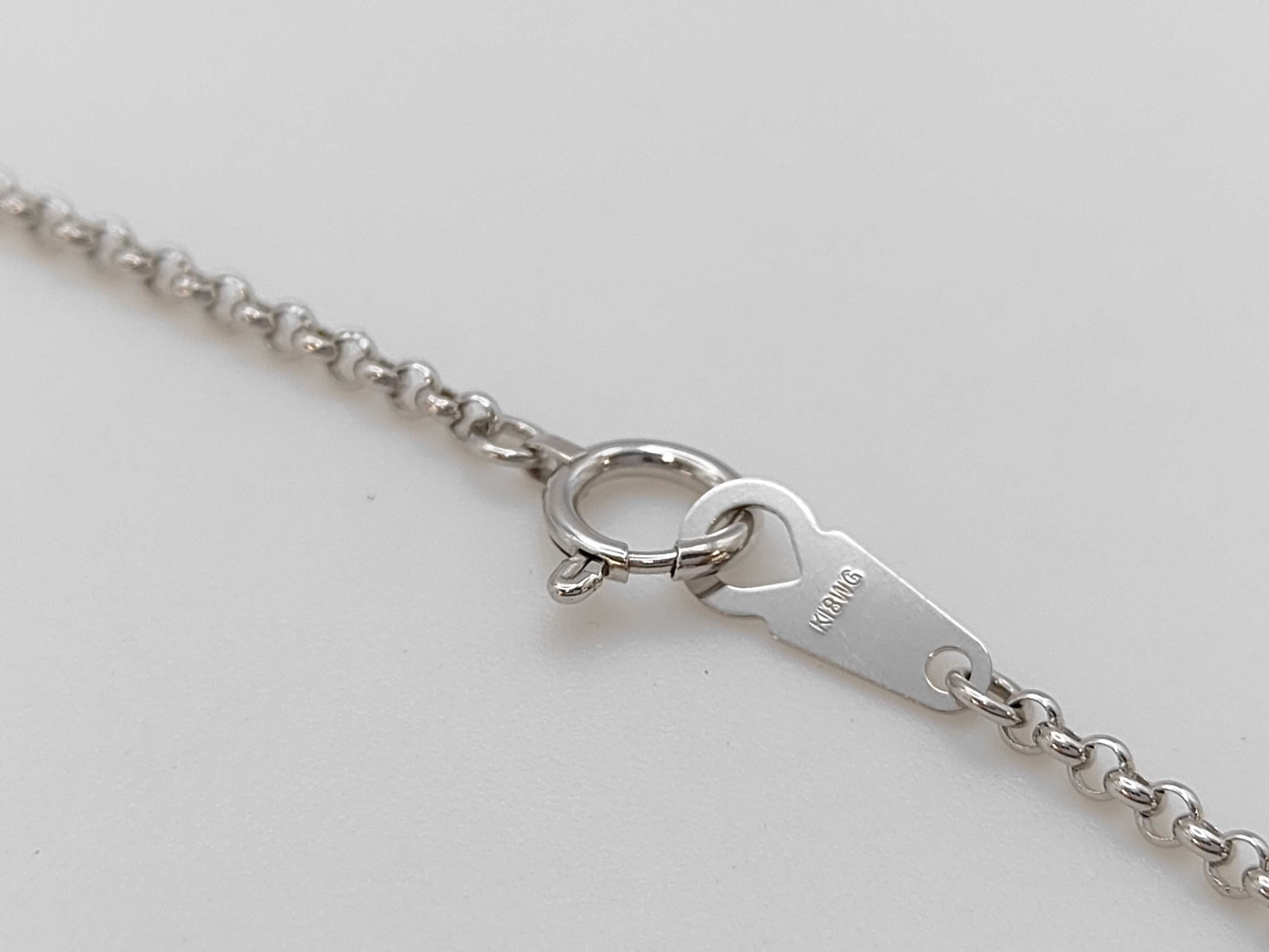 Colored Stone D0.19ct K18 25.4g Necklace 