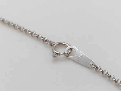 Colored Stone D0.19ct K18 25.4g Necklace 