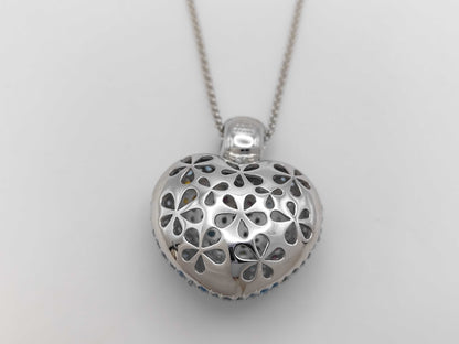 Colored Stone D0.19ct K18 25.4g Necklace 