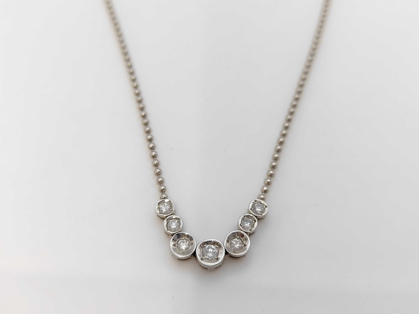 D0.30ct Pt850 7.0g Necklace 