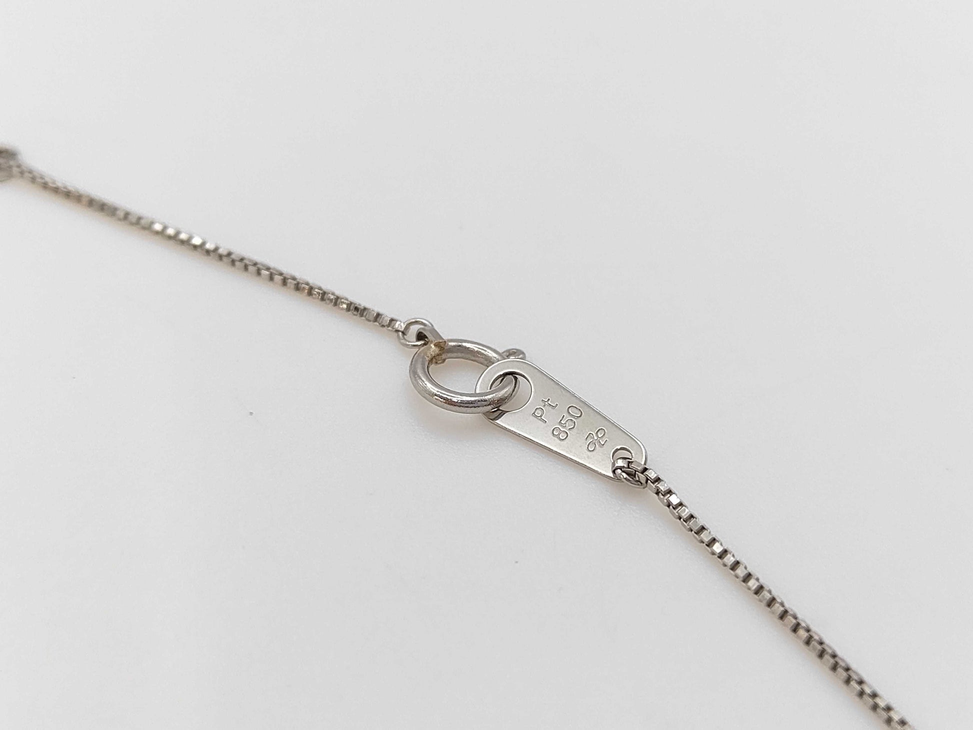 S1.14ct D0.15ct Pt900/850 4.5g Necklace 